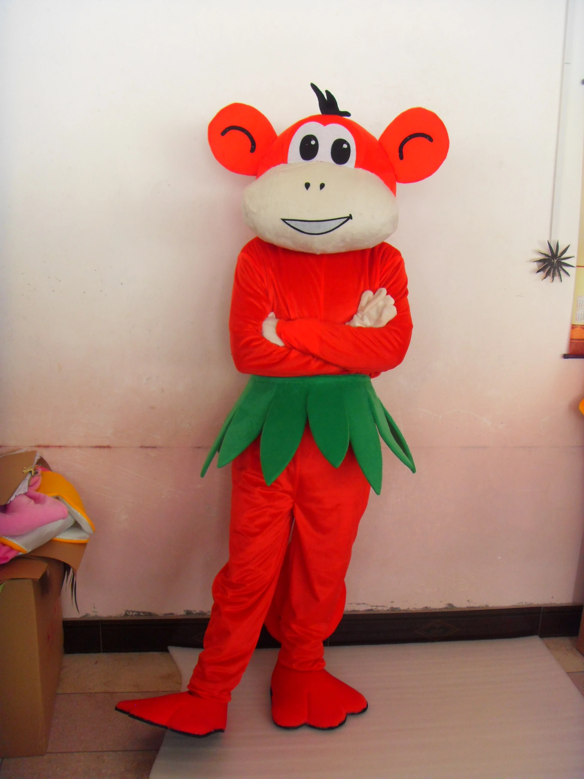 

Fashion Design Red Monkey Mascot Costume Adult Birthday Party Fancy Dress Halloween Cosplay Outfits Clothing Xmas