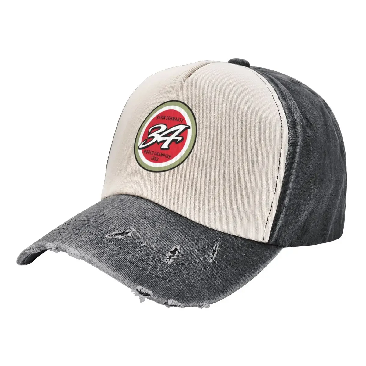 Kevin Schwantz Number 34 Baseball Cap Hat Man For The Sun custom Hat Golf Hat golf genuine Golf Men Women's