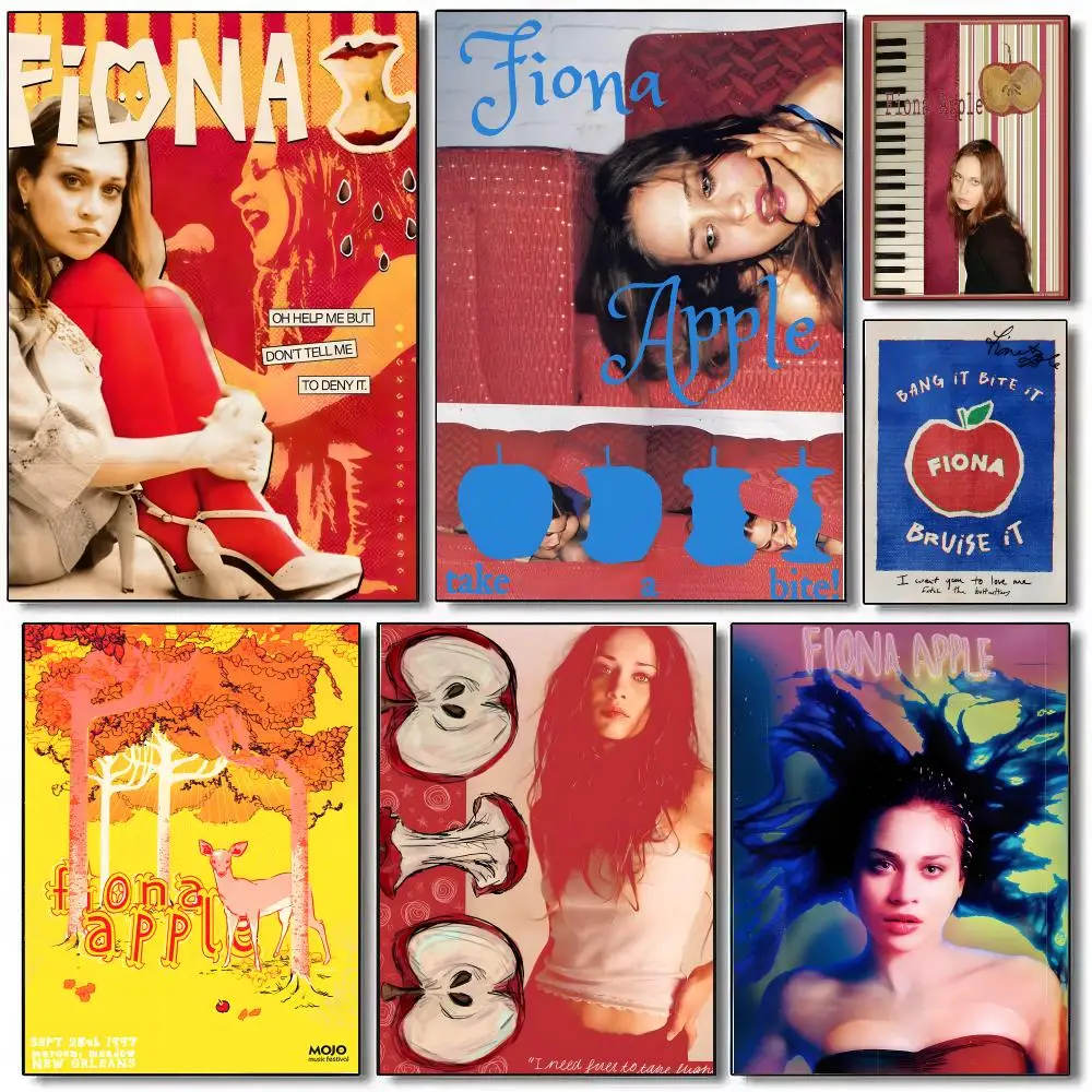 Fiona Apple Poster Sticky Painting Prints Wall Art Waterproof Home Living Bed Room Bar Cafe Aesthetic Decor