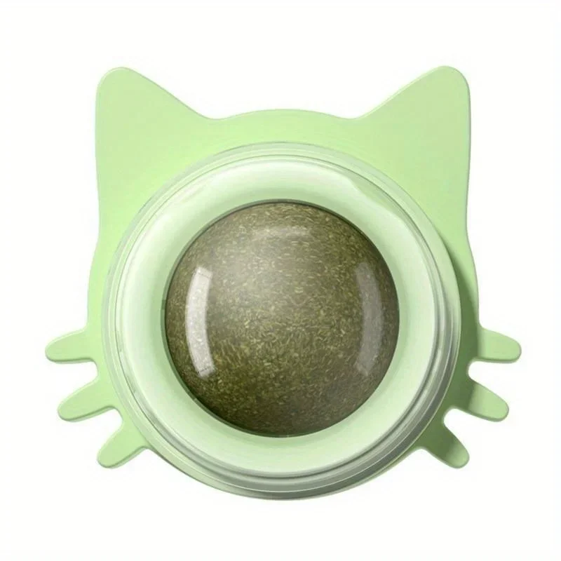 

Catnip Rotating Ball Toy for Cats - Interactive Spinning Ball with Catnip, Fun Exercise Toy