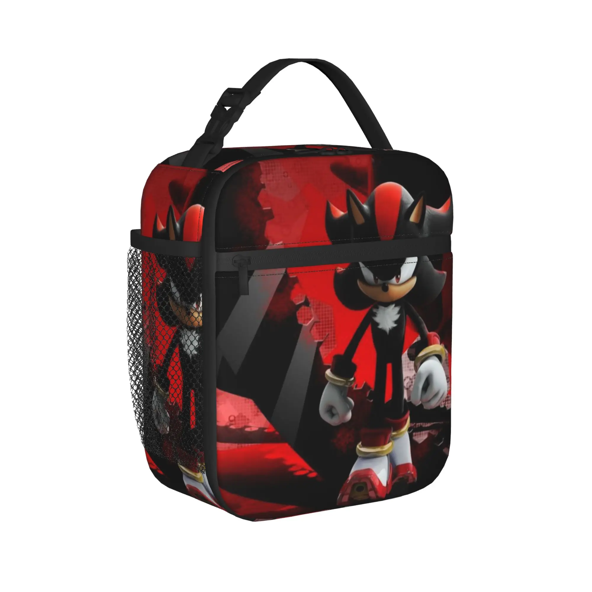 Shadowed S-Soniced Insulated Lunch Bag for Men Women  Food Container Bags Reusable Cooler Thermal Lunch Boxes For School Office