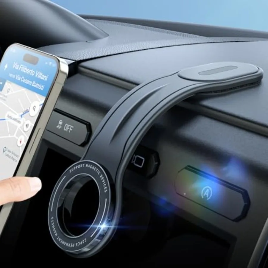 

Автомобильное крепление MagSafe со съемным гибким алюминиевым кронштейном и 20-сильными магнитами, магнитный держатель для телефона для приборной панели автомобиля