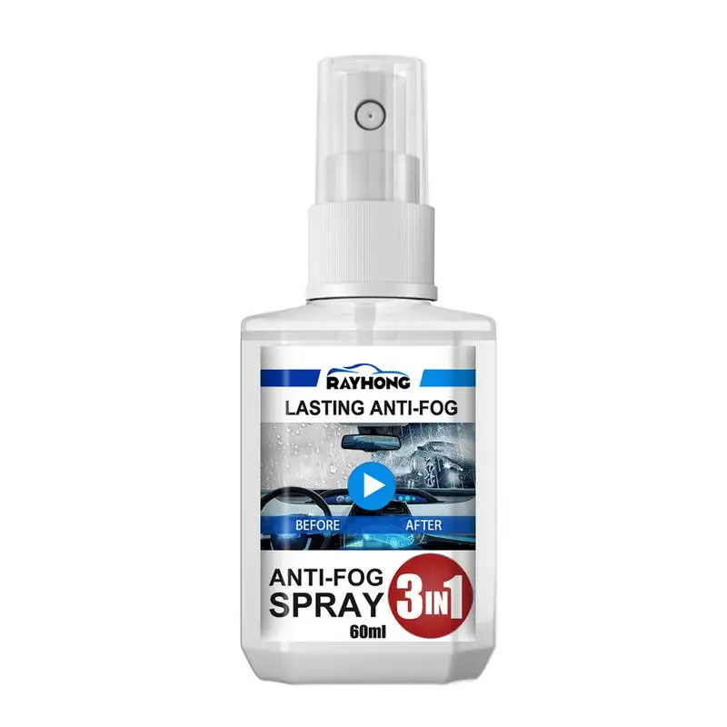 Car Glass Anti-Fog Agent 60ml Car Antifogging Agent Car Window And Windshield Cleaner Prevents Fog On Windshield Glasses Lenses