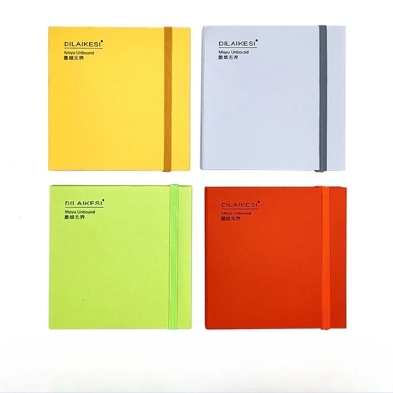 4pcs 300gsm Watercolor Sketchbook 100% Cotton Fine Grain Detachable Strap Designed Outdoor Sketching Travel Gift Illustration
