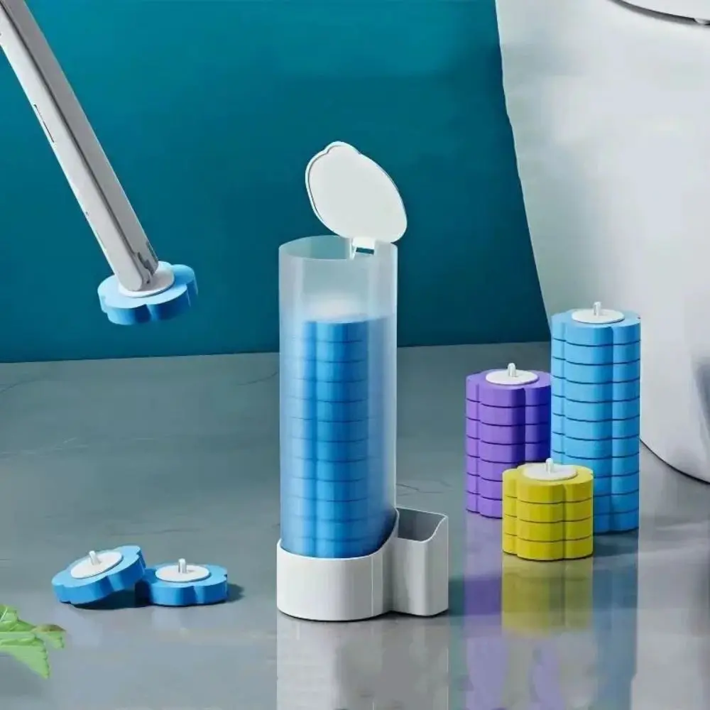 6Pcs Wall-mounted Disposable Toilet Brush Dissolving No Dead Angle Toilet Cleaning Stick Deodorization view 2