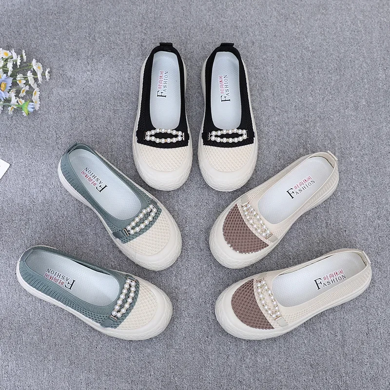 Summer Queen's Shoes Old Beijing Cloth Women's Sandals Shallow Mouth Casual Shoes Increase Height Thick Bottom Fishermans Shoes