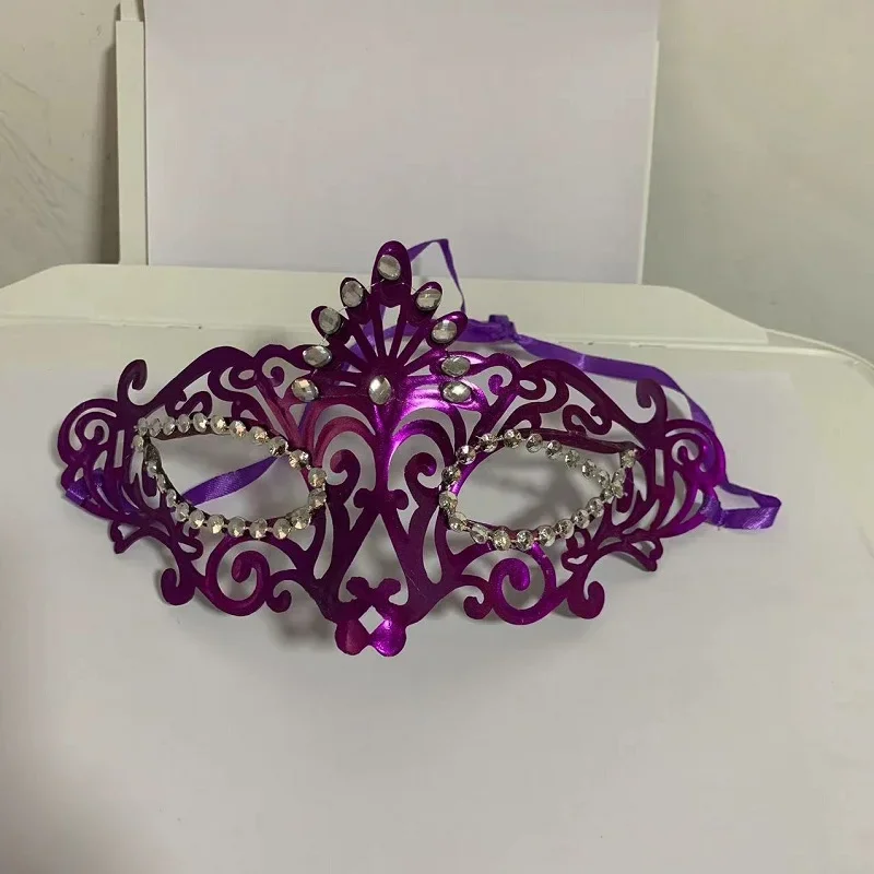 Girl Dance Party Masks  Diamond Venetian Mask Feather Diamond Wedding Carnival Performance Costume Sexy Lady Mask Masquerade