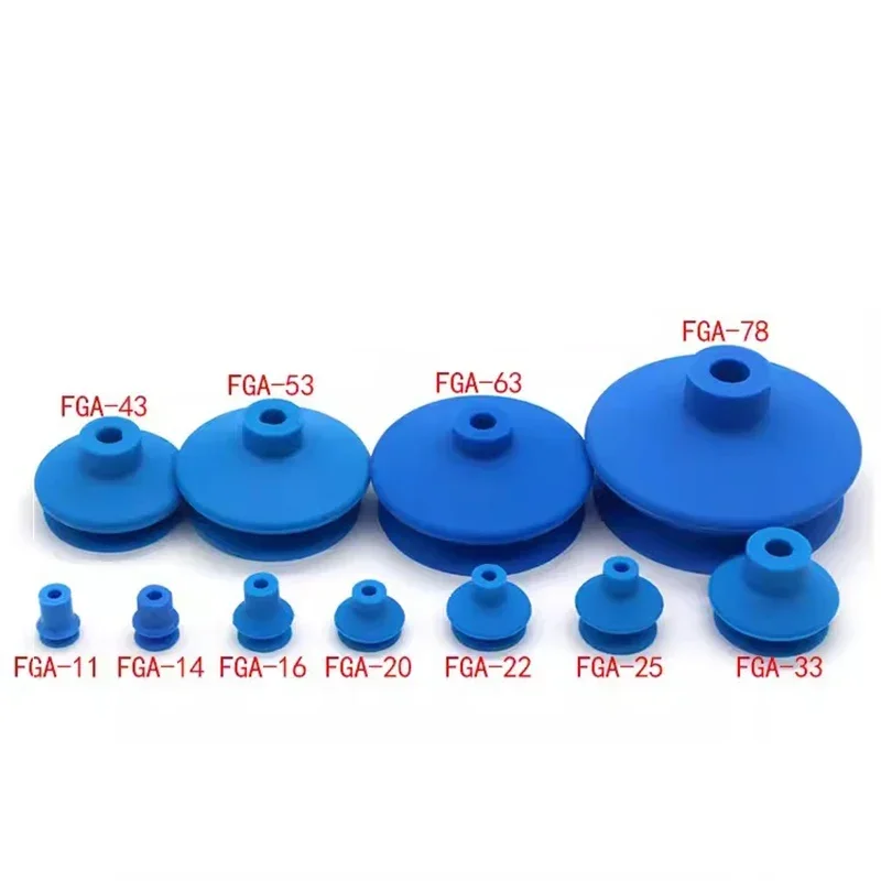 FGA Series Vacuum Suction Cup Silicone Double-layer Corrugated Sucker Pneumatic Robot Automatic Manipulator Accessories FGA20