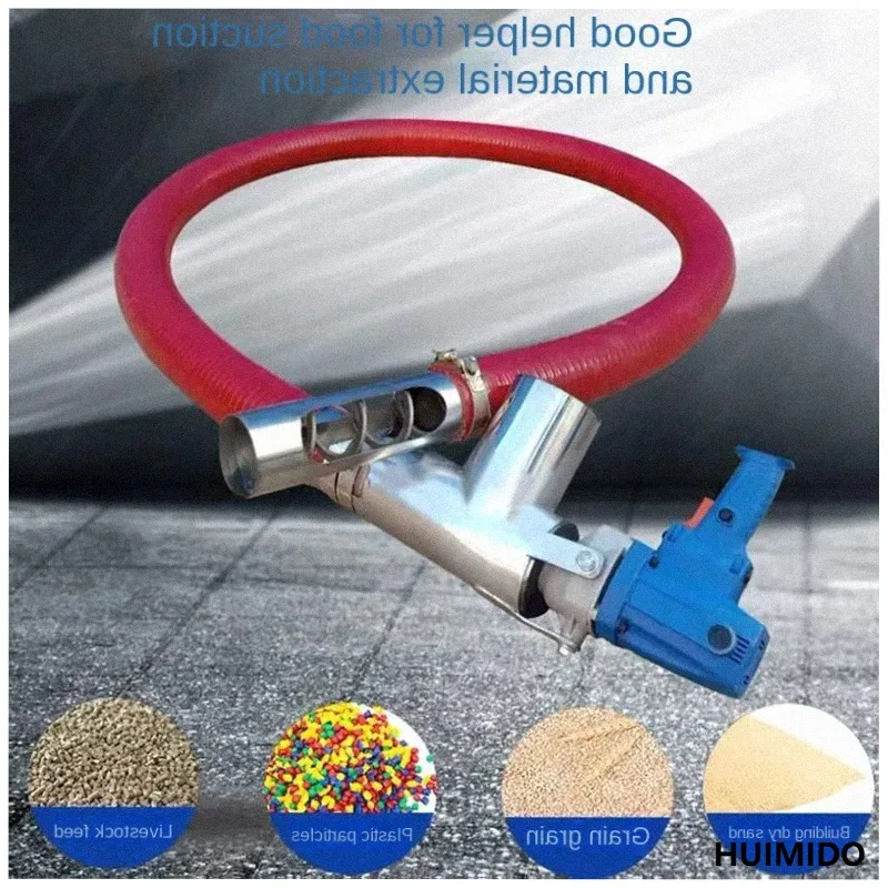 1800W  suction machine Small household large  suction truck Grain suction machine Hose  conveyor Screw conveyor.