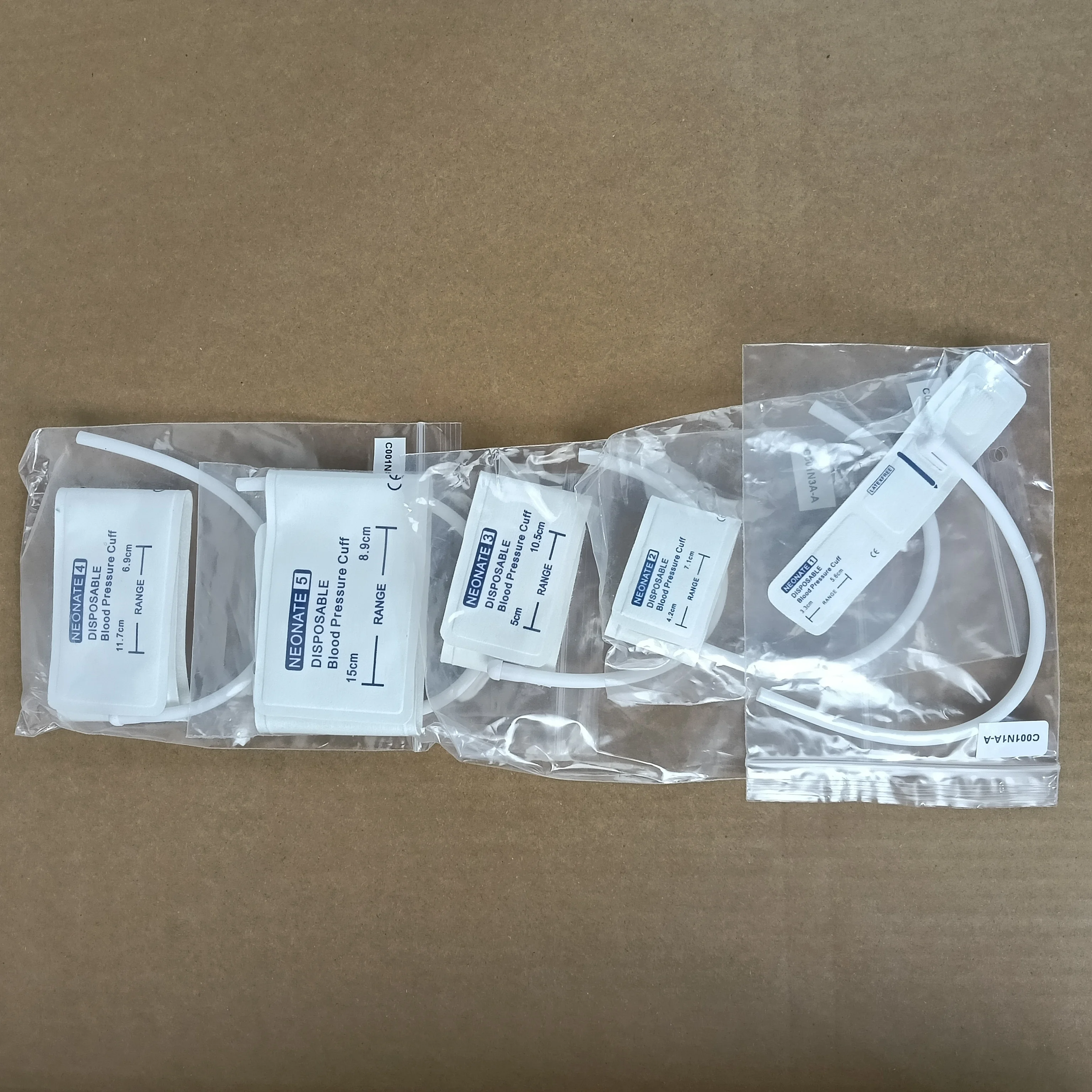 Disposable pet blood pressure monitor TPU nylon non capsule cuff animal blood pressure cuff NO.1-NO.5