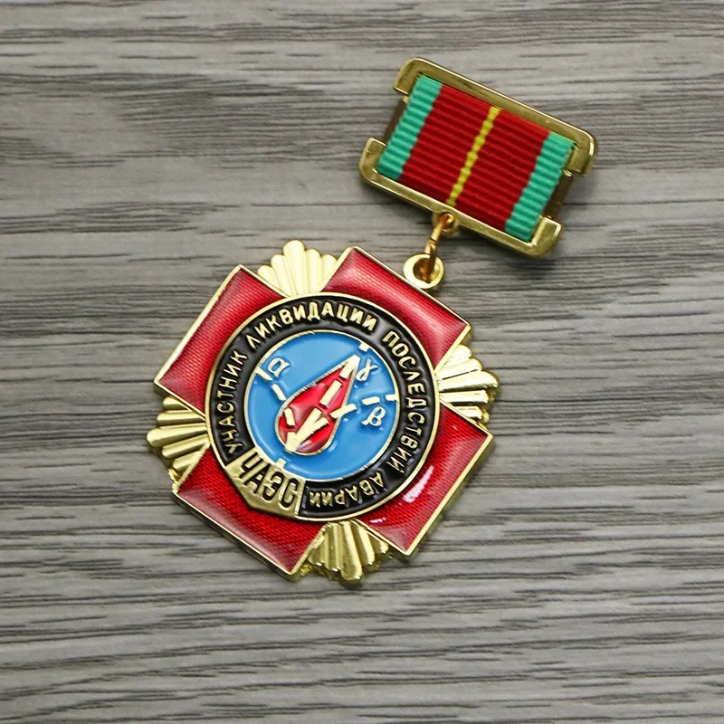 Médaille de sauvetage soviétique de réimpression, insigne de collection russe, emblème d'honneur, broche pendentif