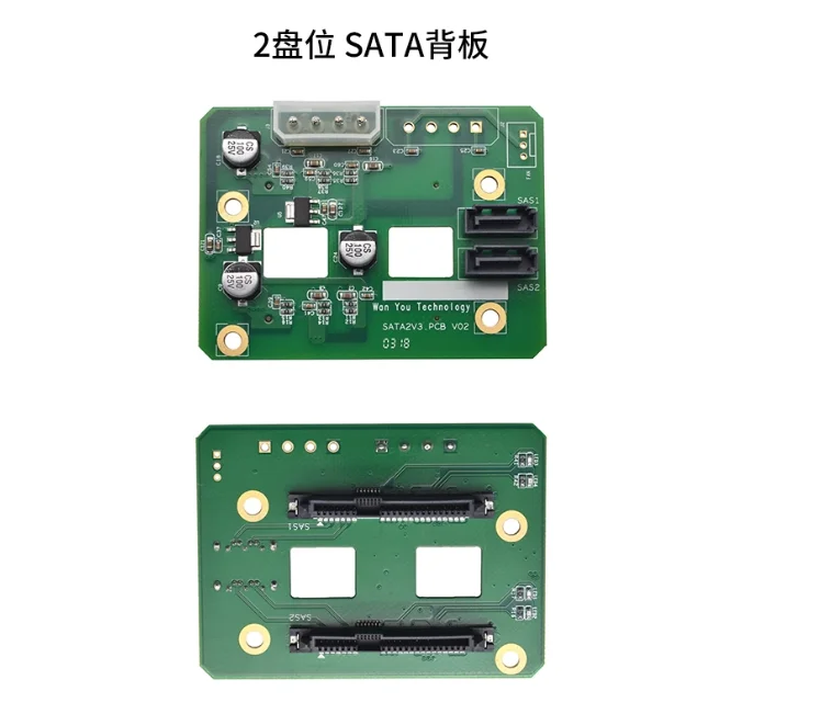 For SAS 12Gbps SATA 6Gbps Backplane for 4-Disk and 8-Disk Chassis, Dedicated Server Storage Hard Drive Expansion Board Module