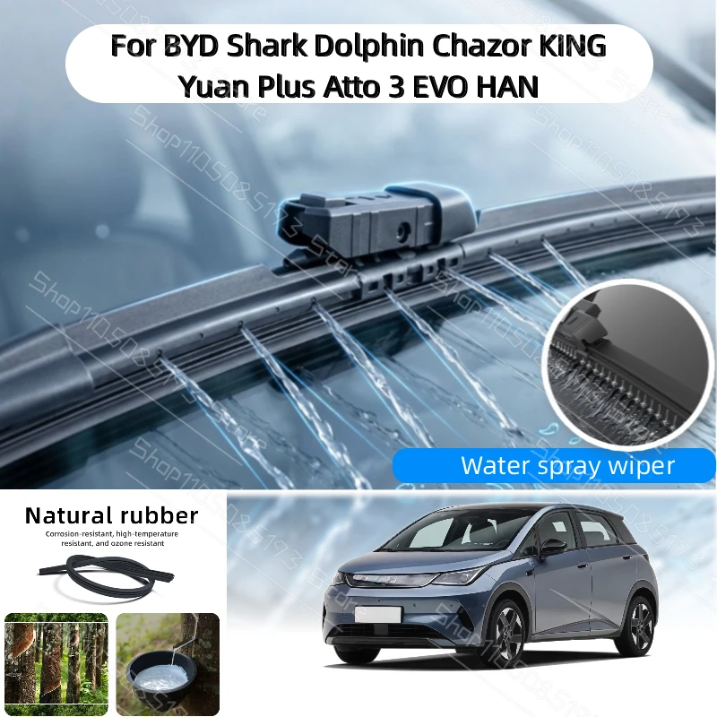 2pcs Car Modify Windshield Water Spray Wiper For MITSUBISHI LANCER L200 LRITON ECLIPSIE CROSS Wet Arm Cleaning Wiper Accessories