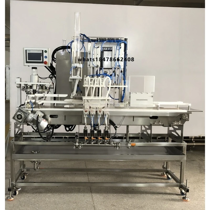 Automatic 4 Heads Beer Cans Filling Sealing Machine Canning Machine for Aluminum Can Filling and Capping