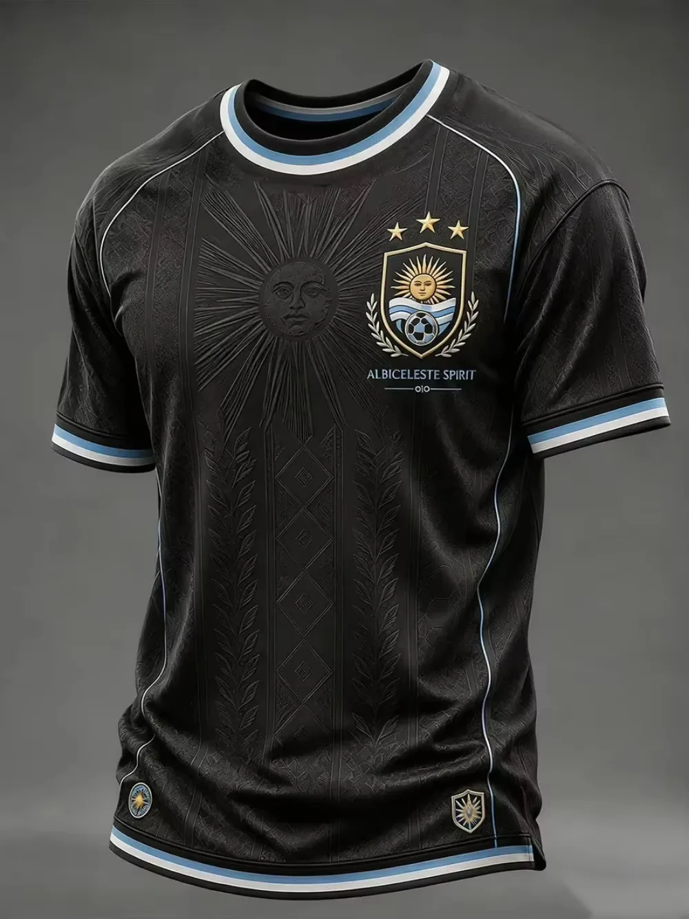 2026 Edition Argentine Fan Football Training T-Shirt - 3D Digital Printing - Comfortable and Breathable - Family Clothing ﻿
