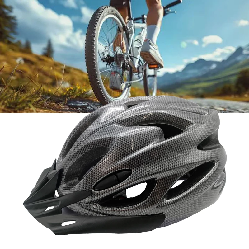 Men's and women's bicycle helmets, comfortable pads lightweight hollow mountain bikes  adjustable riding safety head protection