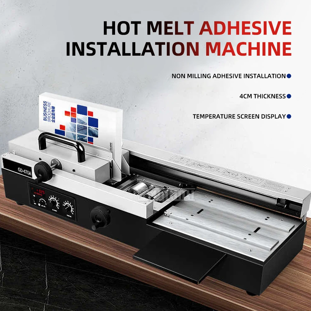 GD470A Electric Wireless Perfect Binder; Fully Automatic Heated Hot-Melt Binding Machine