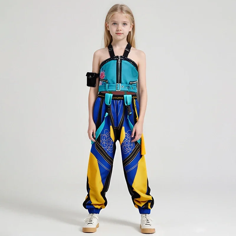 

New Anime Kids Girl Roleplay Cosplay Costumes Zoey Full Costume Set for K-pop Halloween Carnival Party Suits Clothes Outfit