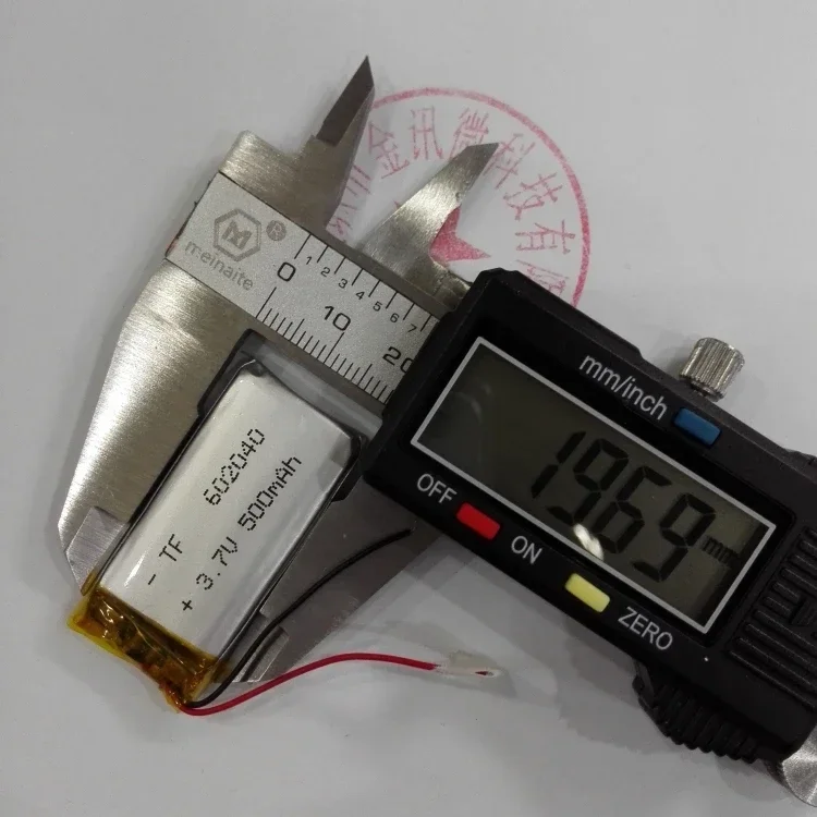 Leitor de pontos caneta gravador bateria embutida 3.7v bateria de lítio 602040 medidor de código varredura instrumento inteligente 500mah recarregável