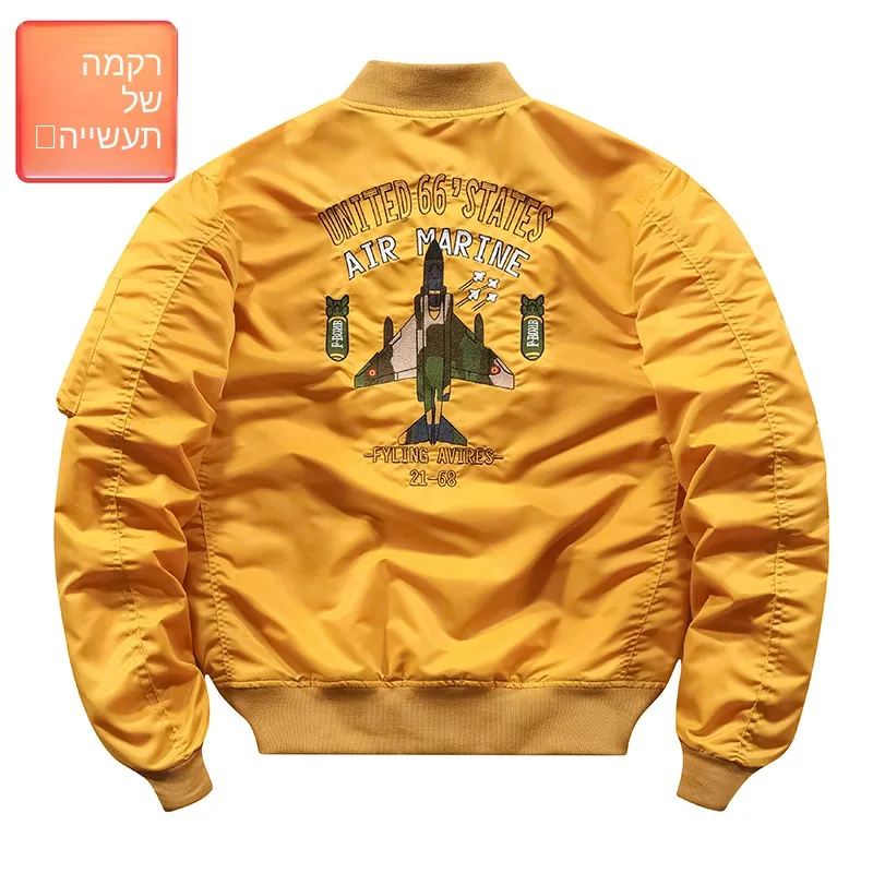 Nueva Chaqueta de Piloto de la Fuerza Aérea 2025 para Hombre, con Costuras Estilo Béisbol, Ropa de Montar, Tallas Grandes, Prenda Exterior de Moda, Ropa de Trabajo, Moda Juvenil