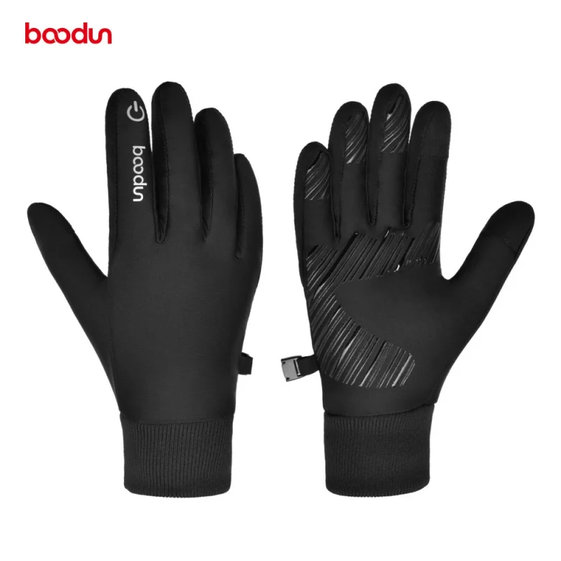 

Boodun-Outdoor Mountaineering and Hiking Cycling Gloves, Threaded Cuff, Keep Warm, New