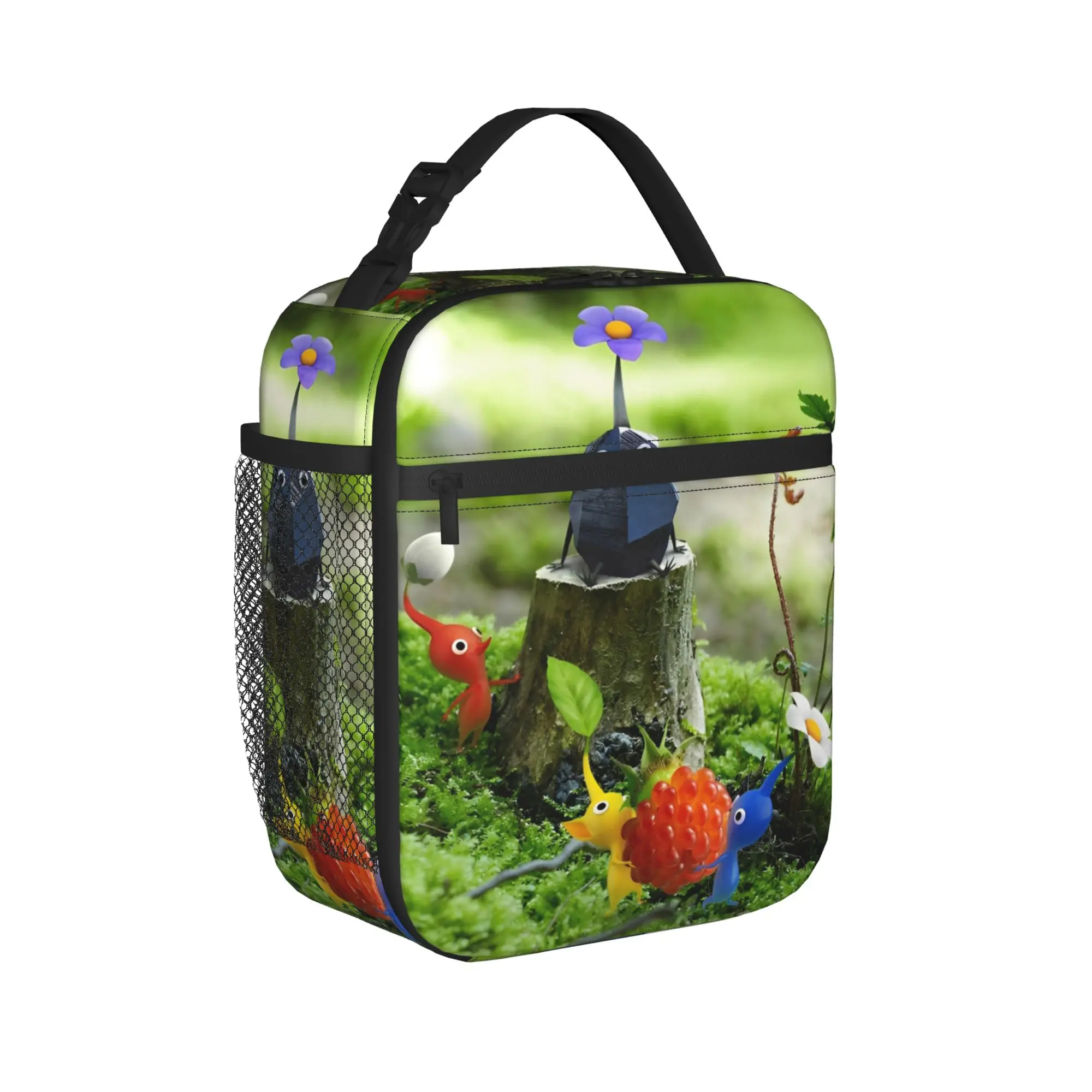 Pikmins Insulated Lunch Bag Thermal Bag Reusable,Meal Container Video Games High Capacity Tote Lunch Box for Men Women