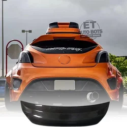 Suitable For Hyundai Veloster 2011-2016 Carbon Fiber Material Rear Roof Spoiler And Car Top Decorative Cover Plate