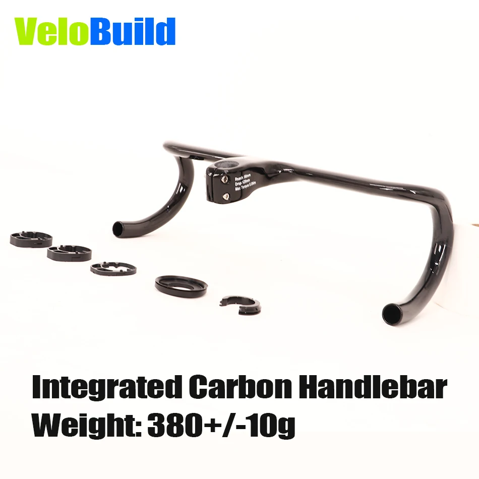 VeloBuild Neuer Carbonfaser-Rennradlenker, leichte, bequeme Stange für Fahrräder