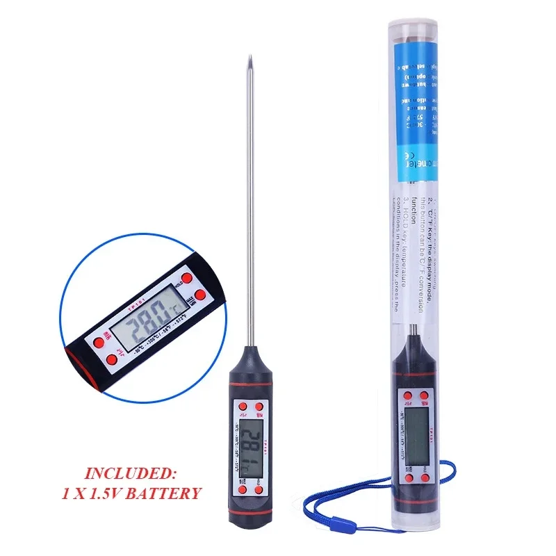 

Electronic Digital Thermometer Candle Making Kit Supply Kitchen Food Milk Baking Hydrothermograph Oil Water Thermograph BBQ Tool