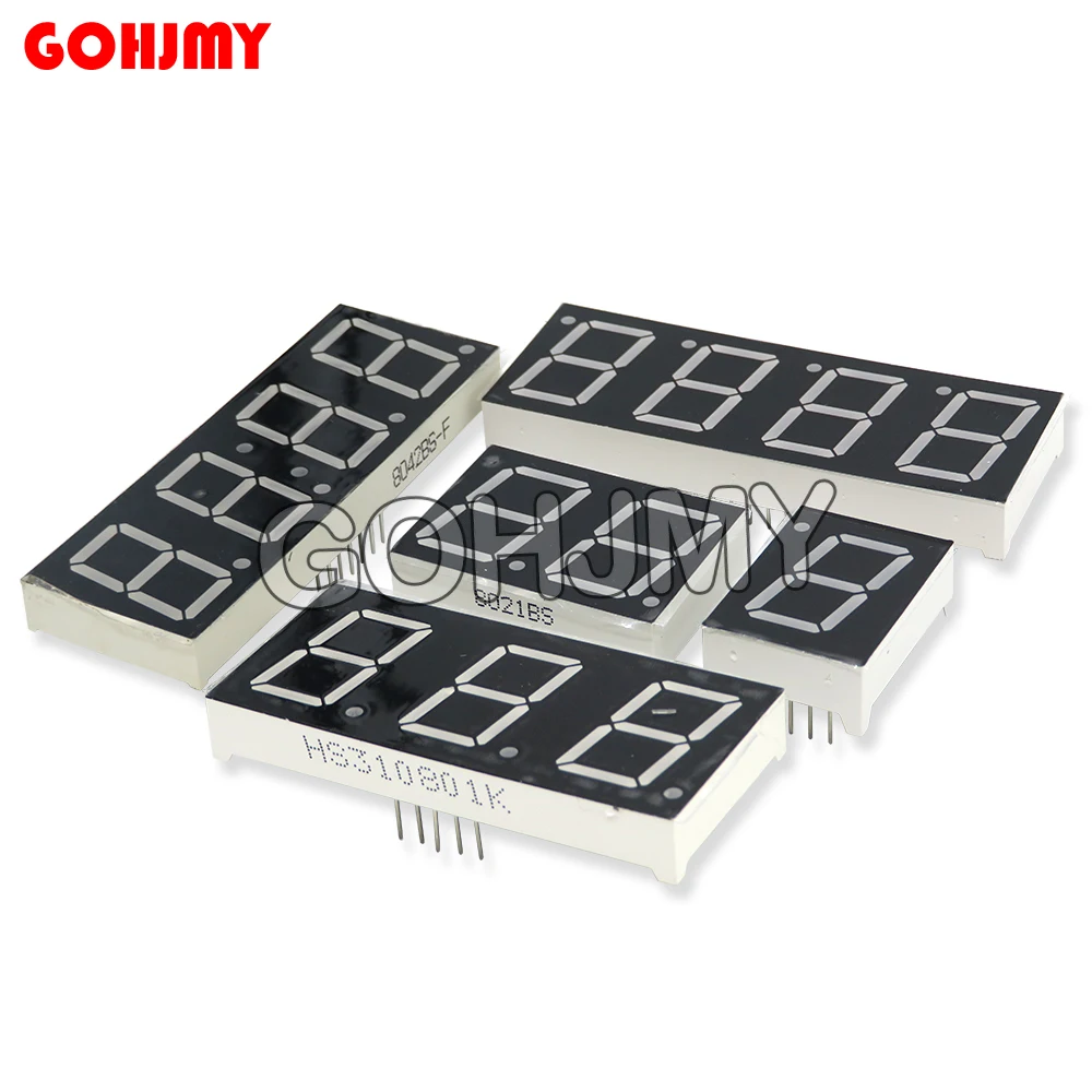 2PCS 0.8inch LED Display2 Bit 3 Bit 4 Bit  7 Segment Digit Tube Red Common Cathode / Anode Digital 0.8 Inch Led