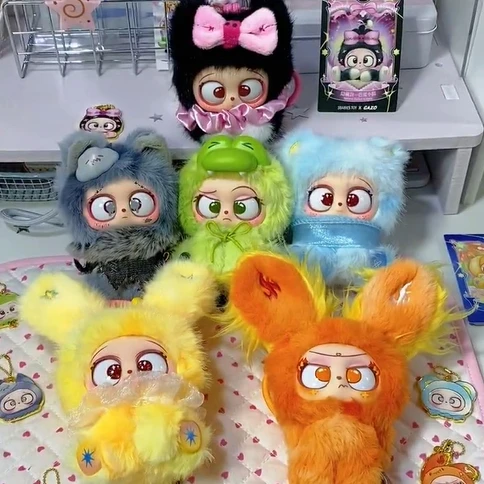

Baby Three Gazo Magic Doll Wars Series Vinyl Plush Blind Box Kawaii Anime Figure Surprise Bag Cute Plush Pendant Toys Girl Gifts