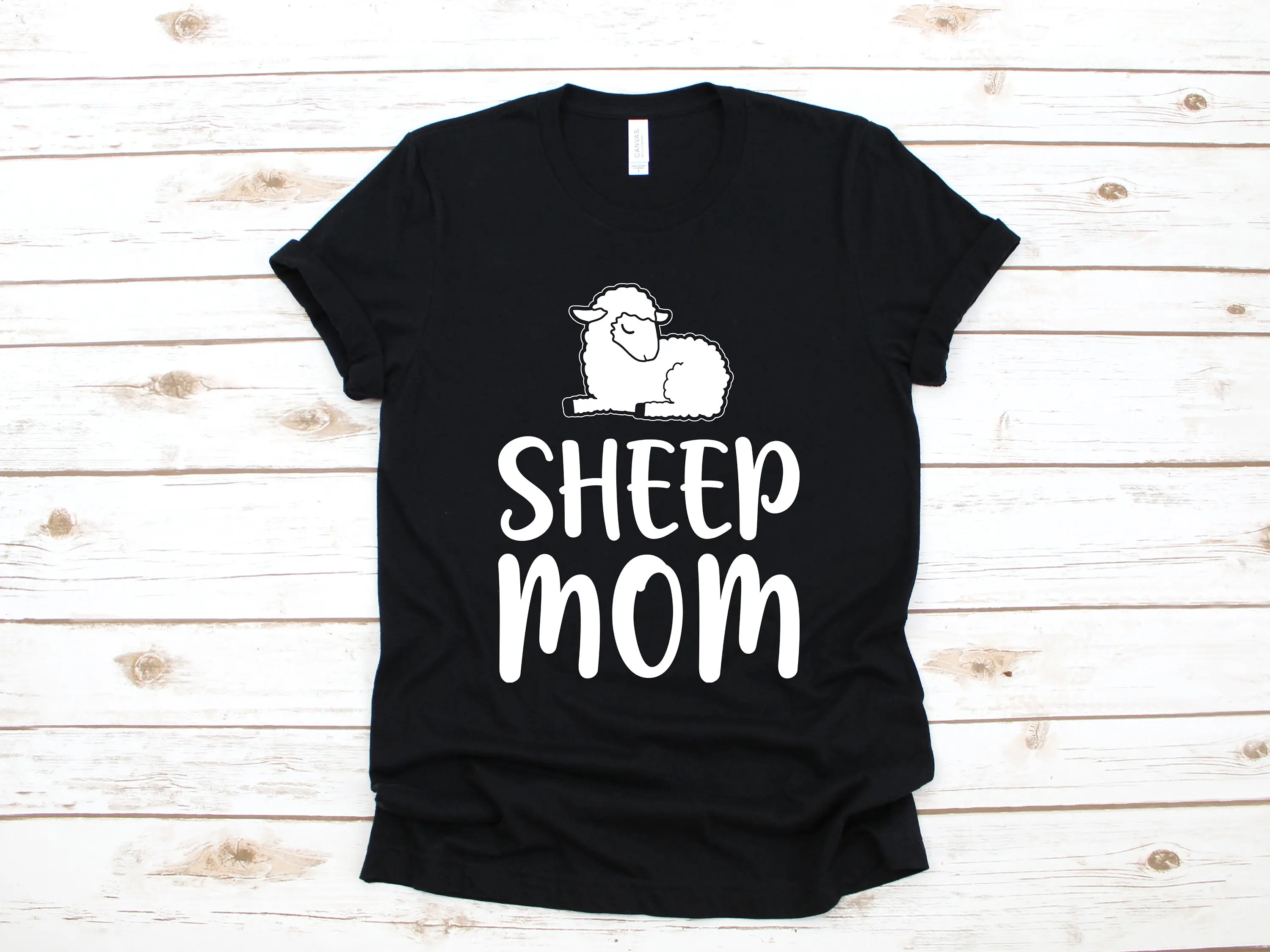 Sheep Mom T Shirt Cute Mothers Day Moms Farm Barn SweaT Long Sleeve Apparel