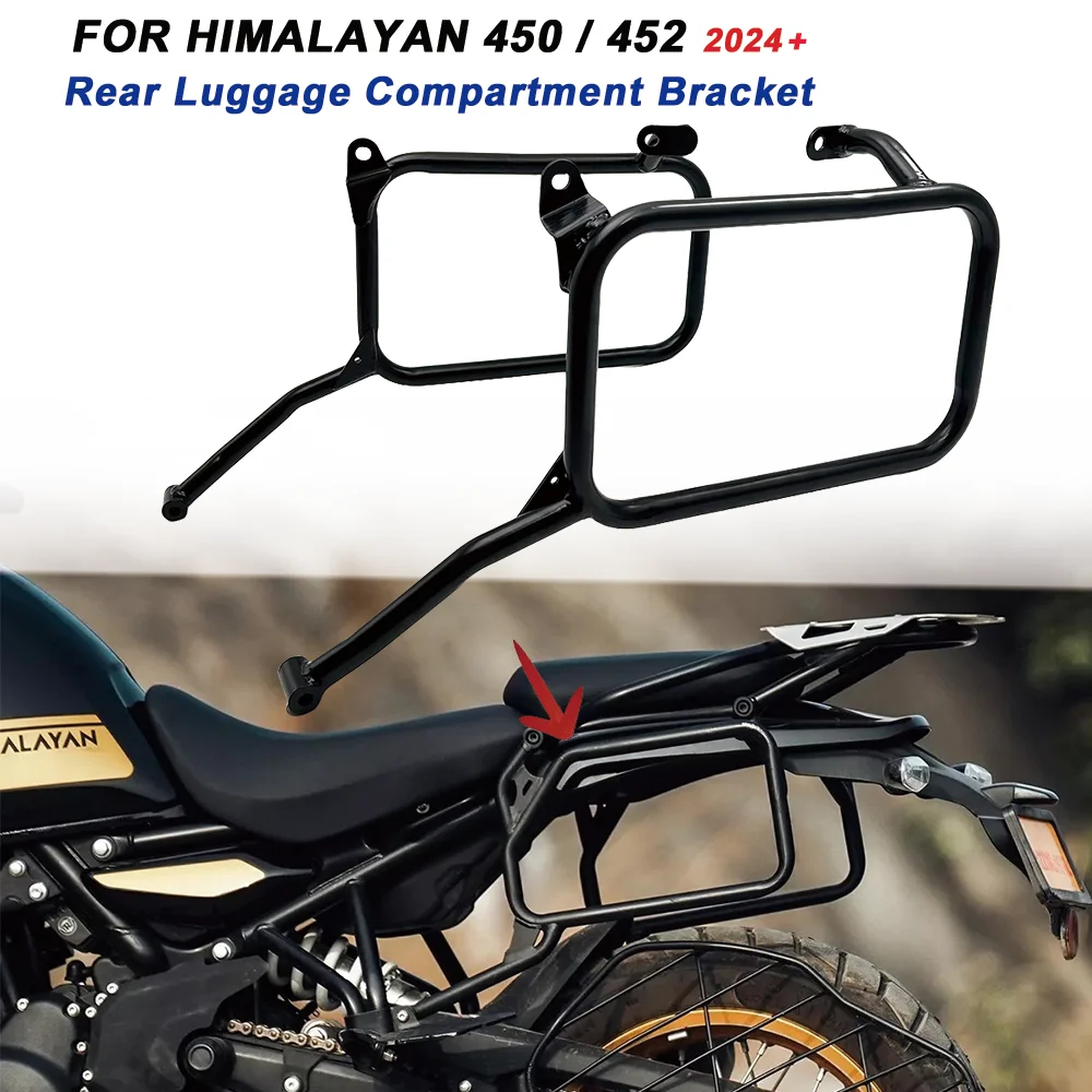 

New Motorbike Rear Trunk Luggage Bag Holder For Himalayan 450 2024- Side Box Bracket