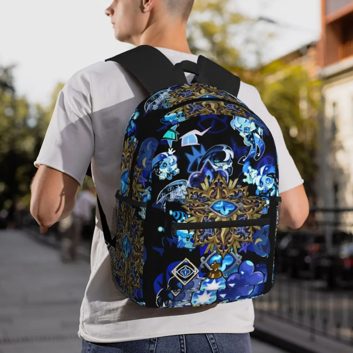Shadow Milk Cookie Run Kingdom Cute Cartoon Anime Backpack Daypack Large Capacity Kids BookBag School Bag Shoulder Bags