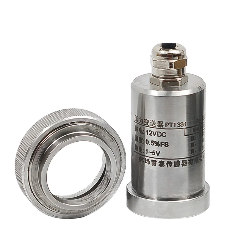 Chuck Pressure Sensor Transmitter 0-5V Quick Loading Clamp Flat Membrane Waterproof Pressure Transducer Sanitary Industries 24V
