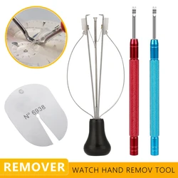 2pcs Watch Hand Removal Tool Set Remover for Watch Dial Hands with Protection Pad Alloy Steel Hand Remover Watchmaker Tools Kit