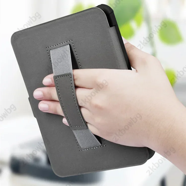 Solide HandStrap Case voor Kobo Clara Color / Clara BW 2024 / Clara 2E 2022 Zachte TPU Terug Auto Sleep/Wake-up Magnetische Smart Cover