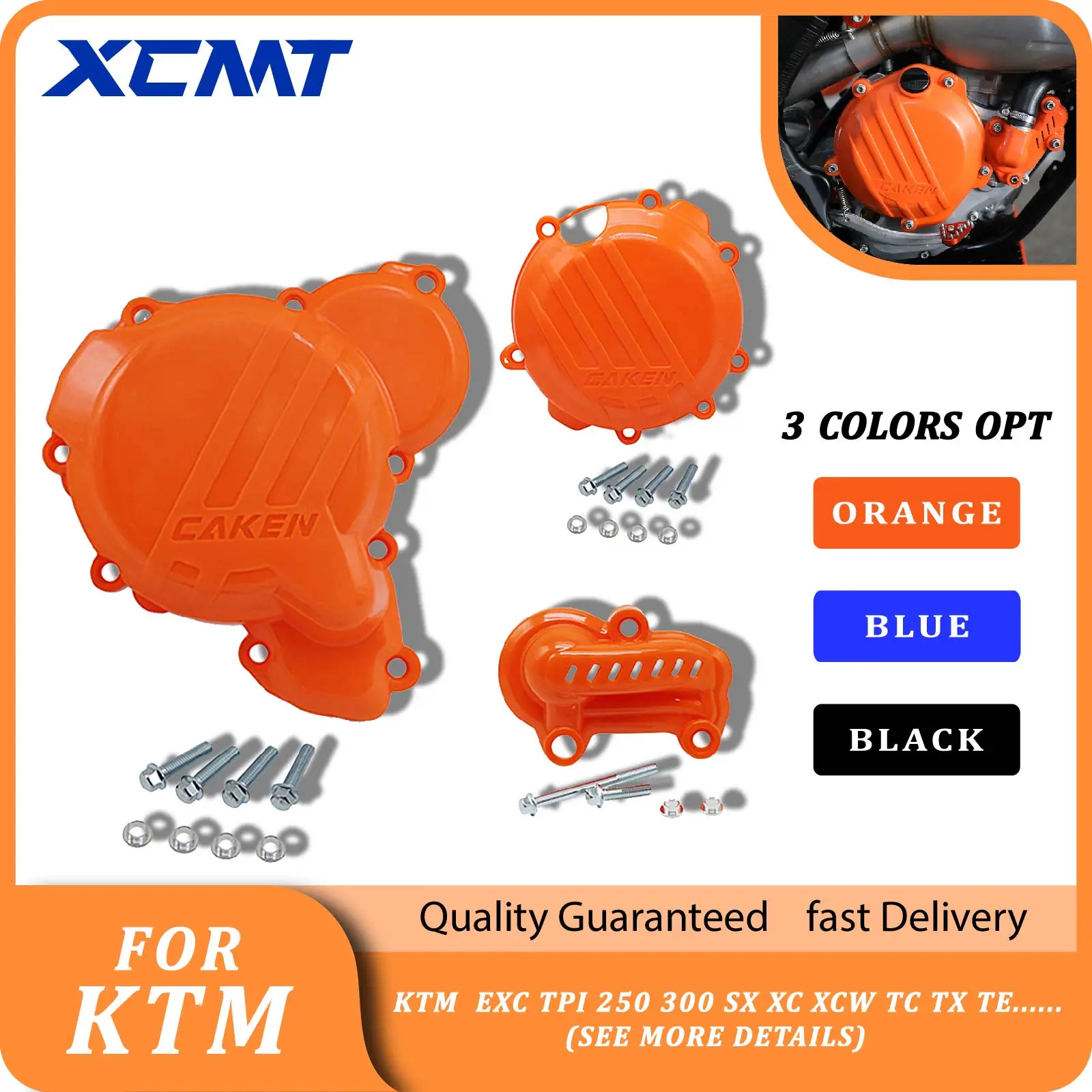 Motorcycle Engine Clutch Guard Water Pump Cover Ignition Protector For KTM EXC TPI 250 300 SX XC XCW TC TX TE 2019-2020 2021 22