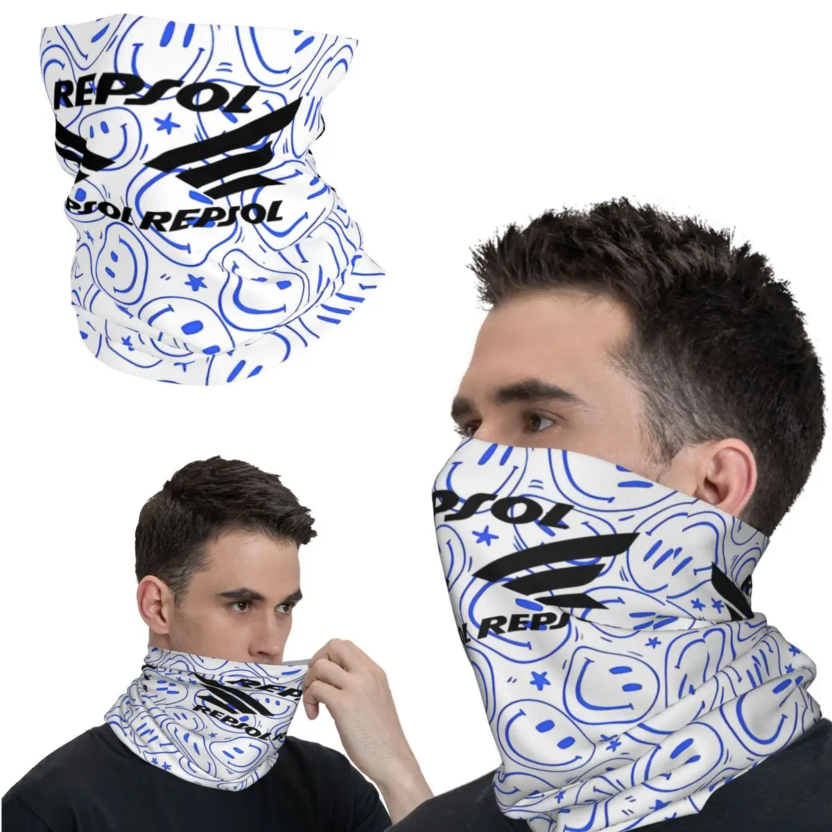 S-l1600 Repsol Bandana Neck Gaiter Printed Motocross Face Scarf Cycling Face Mask Hiking Unisex Adult Winter