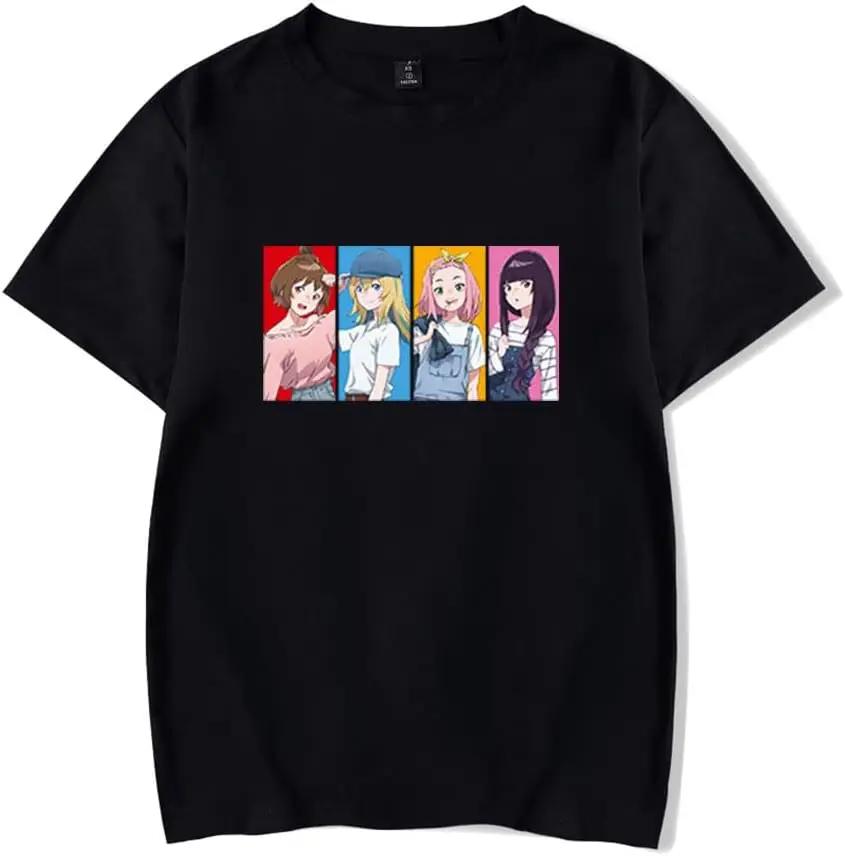 Yoru no Kurage wa Oyogenai T-Shirt Anime Merch Casual Short Sleeved T Shirt Unisex Tee