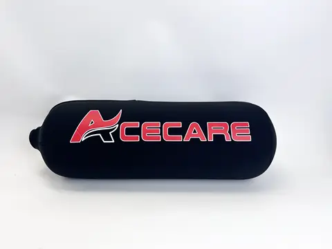 ACECARE 블랙 스쿠버 다이빙 탱크 보호 케이스 커버 6.8L/9L 탄소 섬유 실린더 용 방수 병 없음