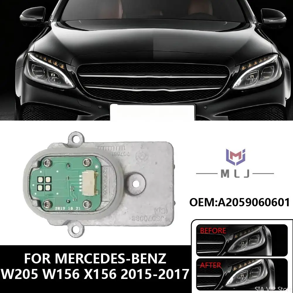 

For Mercedes-Benz C-Class W205 V205 S205 C205 2015-2017 DRL LED Light Source Module OE A2059060601 1305715284 Car Accessories
