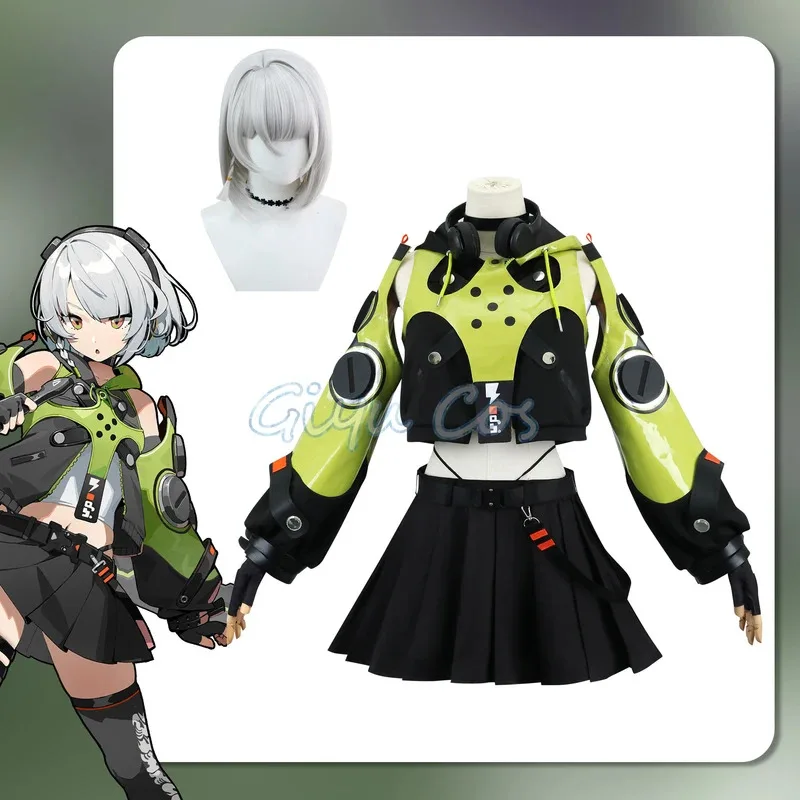 

Anby Demara Cosplay Costume Zenless Zone Zero Carnival Uniform Wig Anime Halloween Costumes Women Game