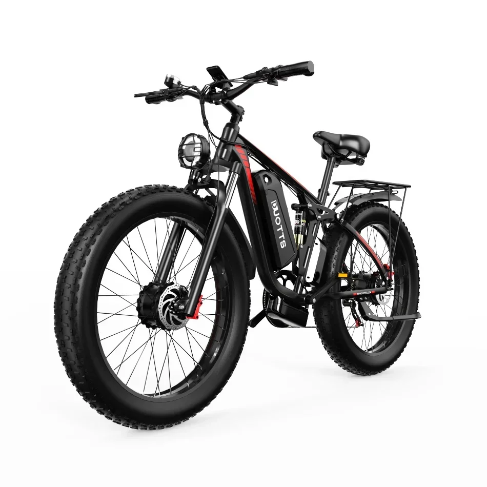 New EU Ebike Dual Motor S26 Ebike 48V 1500W Motor LG 48V 19.2AH 26Inch Fat Tire Electric Mountain Bike MTB Moped Electric Bike