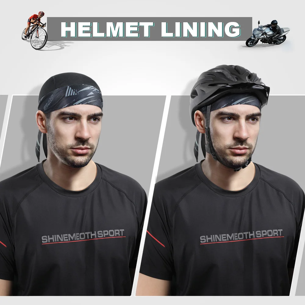 التجفيف السريع قبعة الدراجات دو السجاد تنفس فتل باندانا في الهواء الطلق تشغيل المشي لمسافات طويلة دراجة واقية من الشمس أغطية الرأس Durags قبعة الصيف #2