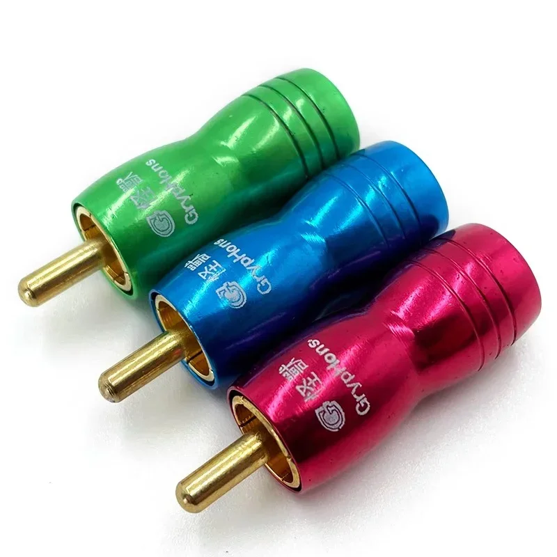 5/20/100 Stuks Rca Connector Rca Mannelijke Plug Solderen Draad Vergulde Connector Hoge Kwaliteit Luidspreker Lotus Plug Jack Rood Blauw Groen