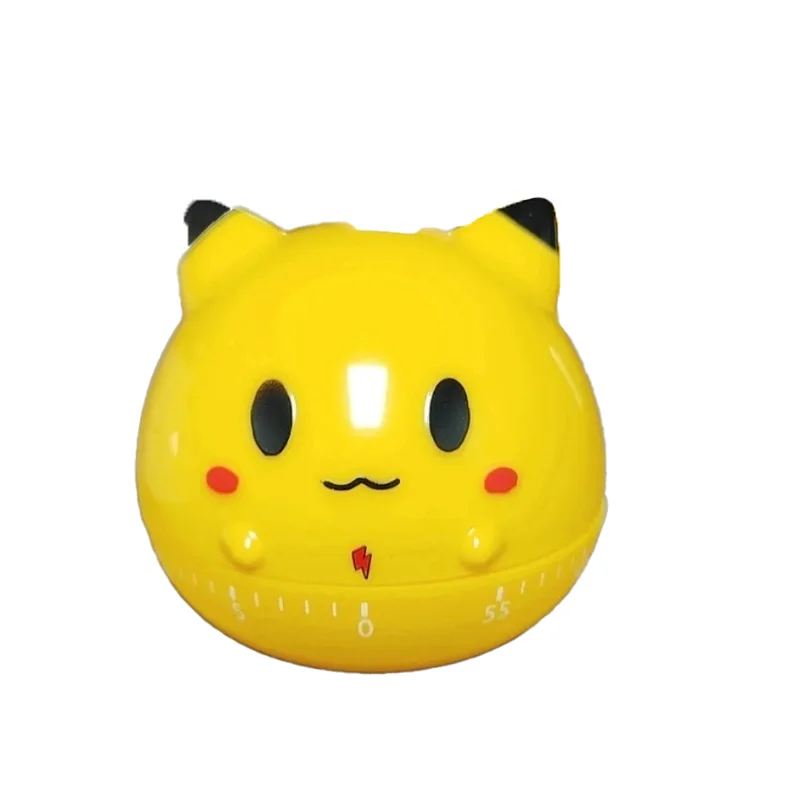 Timer Mekanik Rumah Bergaya Kartun Anime Pikachu yang Lucu – Pengatur Waktu Belajar, Pengingat Dapur, Hadiah Kejutan untuk Penggemar Anime