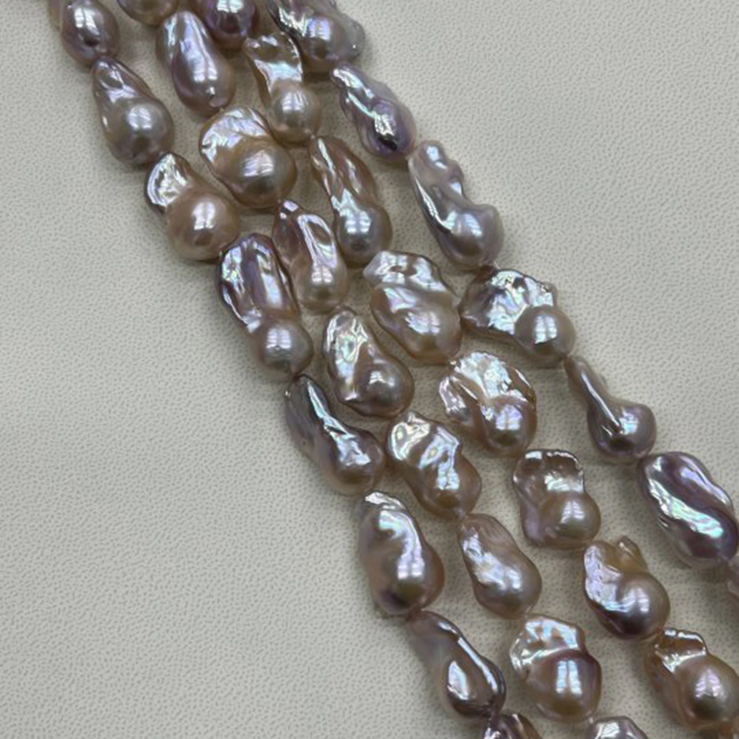 

Natural Pearl BigIrregular Freshwater Necklace 16x23-18x26mm Semi-Finished Baroque DIY Materials Accessories Wholesale Jewelry