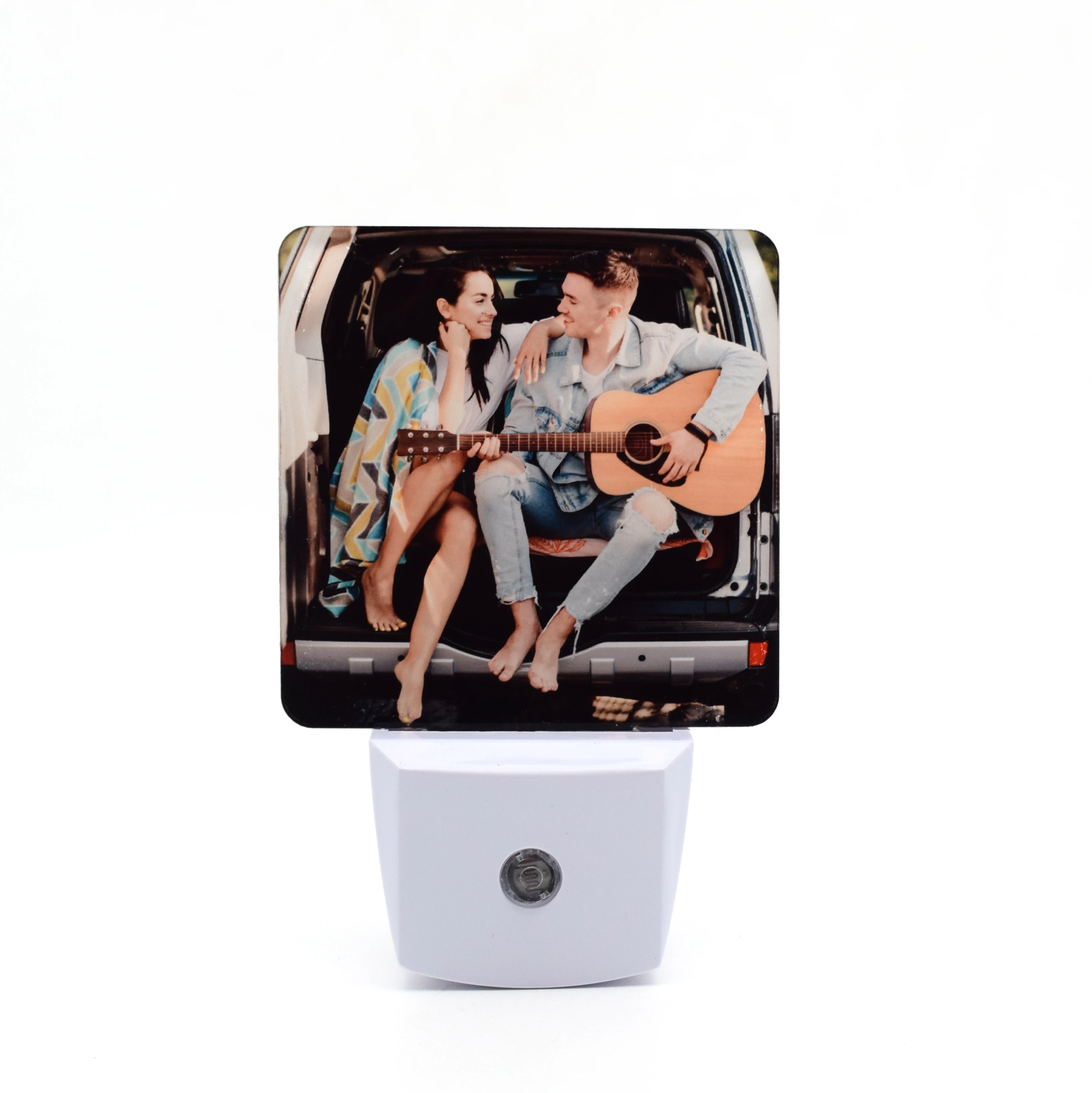 

Free shipping 20pcs square Shape Sublimation Acrylic Photo frame induction sensor night light Blanks for DIY printing