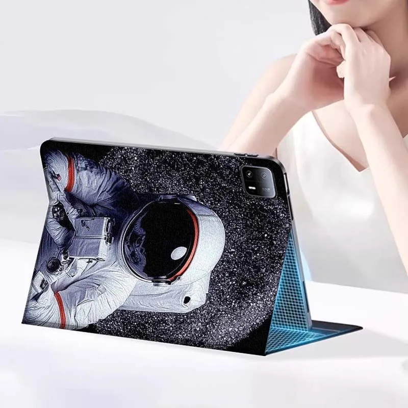 رائد الفضاء كول آرت لشاومي ريدمي باد 2 7 8 6 6S 5 4 SE Pro 8.8 11 8.7 11.2 12.4 Ultra Plus Max حافظة تابلت